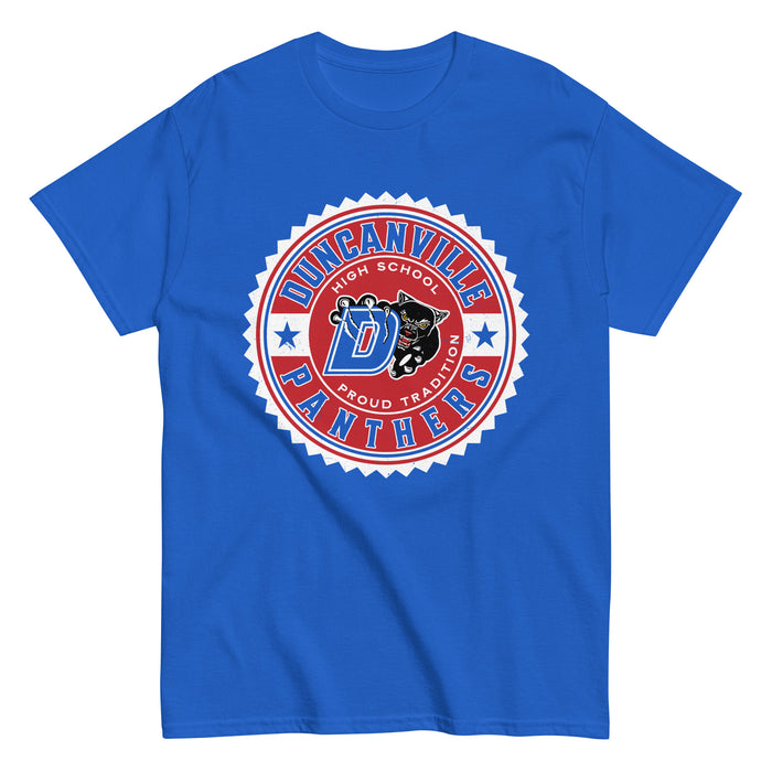 Duncanville High School Panthers Royal Blue Classic Unisex T-shirt 203