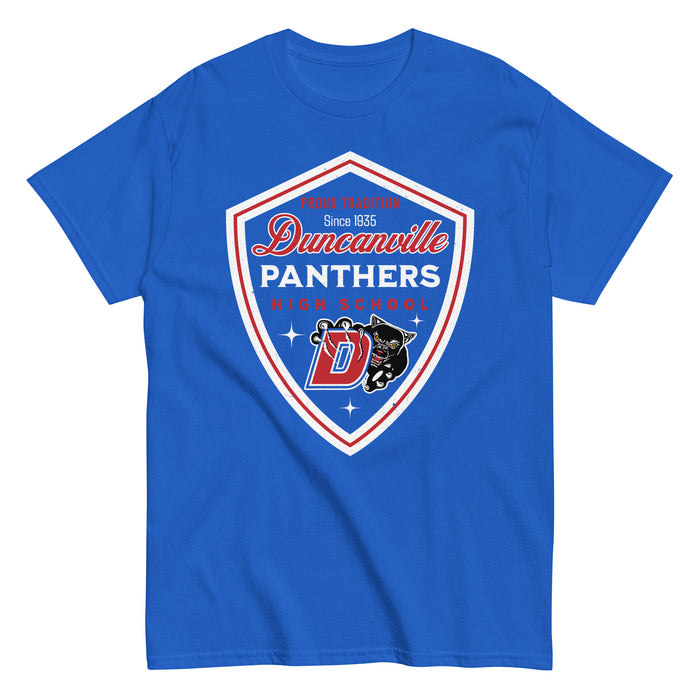 Duncanville High School Panthers Royal Blue Classic Unisex T-shirt 225