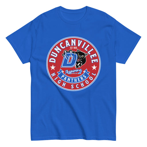 Duncanville High School Panthers Royal Blue Classic Unisex T-shirt 215