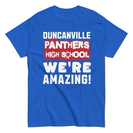 Duncanville High School Panthers Royal Blue Classic Unisex T-shirt 231