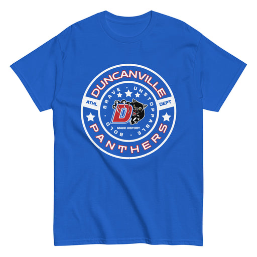 Duncanville High School Panthers Royal Blue Classic Unisex T-shirt 239
