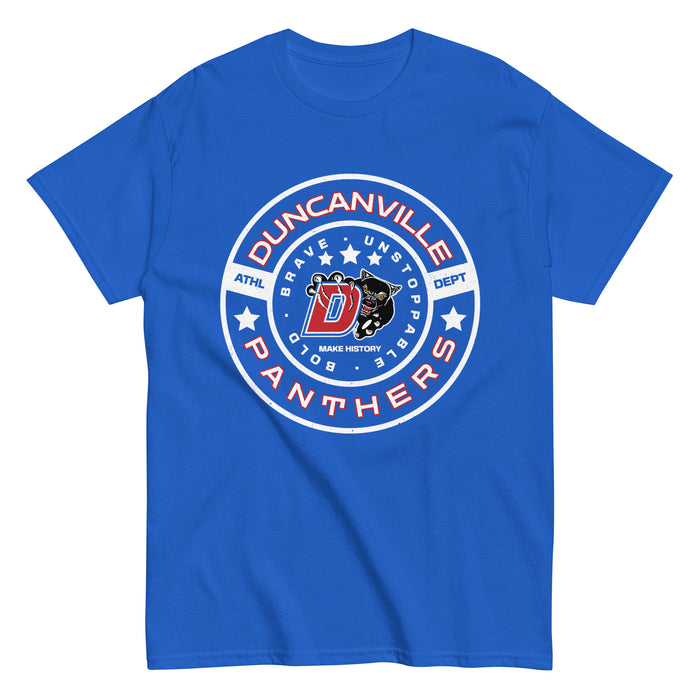 Duncanville High School Panthers Royal Blue Classic Unisex T-shirt 239