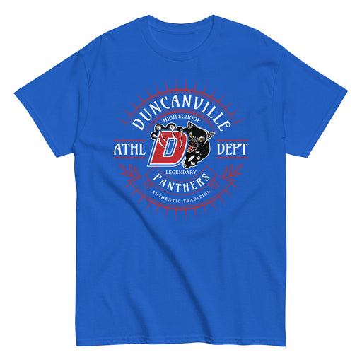 Duncanville High School Panthers Royal Blue Classic Unisex T-shirt 201