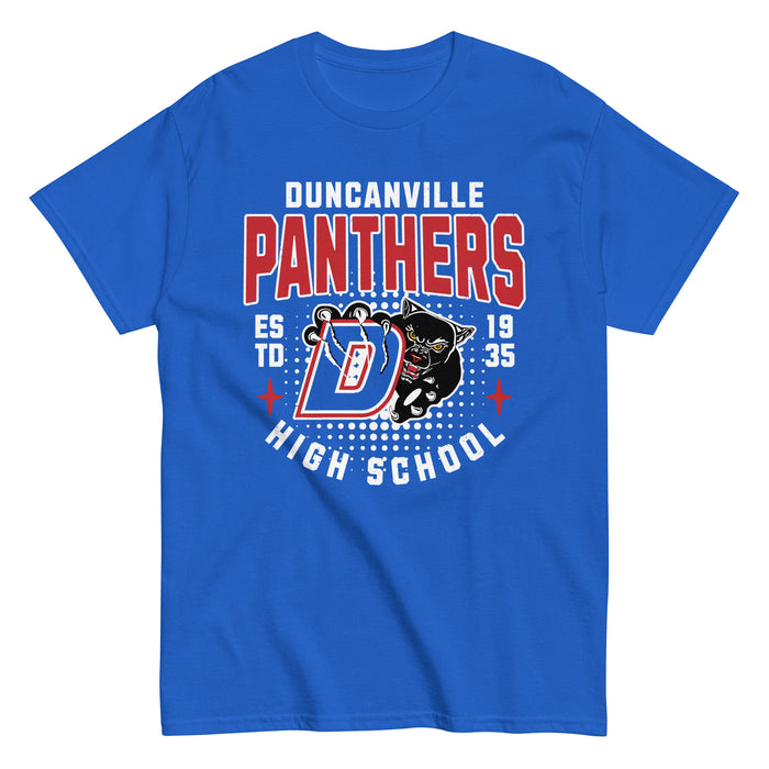 Duncanville High School Panthers Royal Blue Classic Unisex T-shirt 204