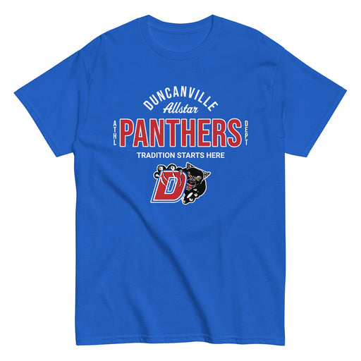 Duncanville High School Panthers Royal Blue Classic Unisex T-shirt 040