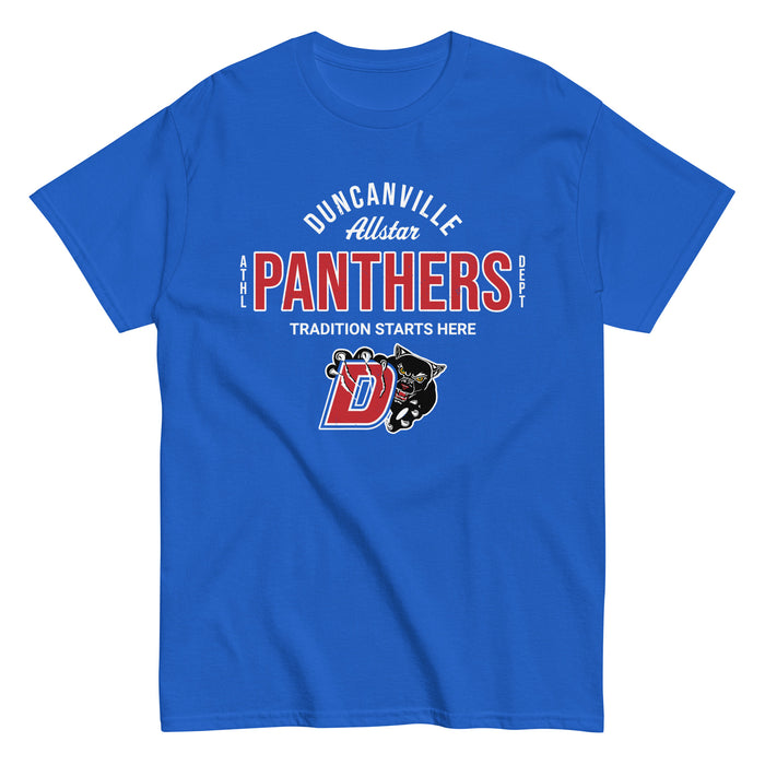 Duncanville High School Panthers Royal Blue Classic Unisex T-shirt 040