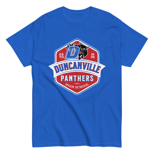Duncanville High School Panthers Royal Blue Classic Unisex T-shirt 209