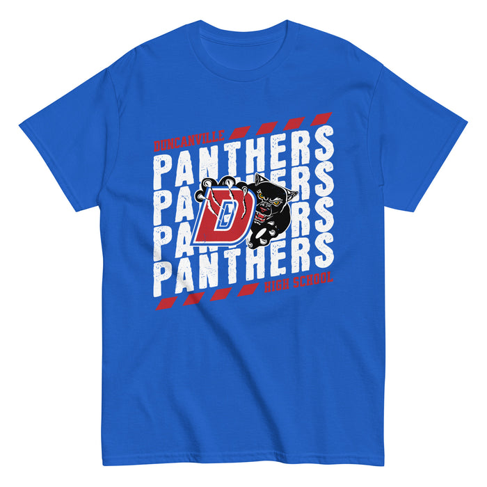 Duncanville High School Panthers Royal Blue Classic Unisex T-shirt 223