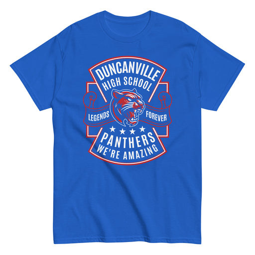 Duncanville High School Panthers Royal Blue Classic Unisex T-shirt 207
