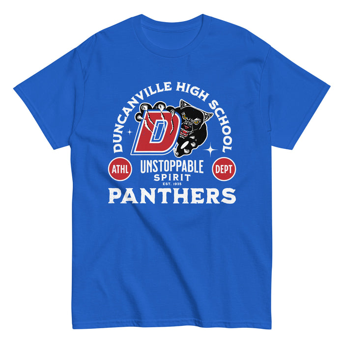 Duncanville High School Panthers Royal Blue Classic Unisex T-shirt 208