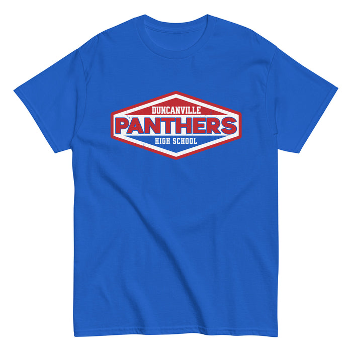Duncanville High School Panthers Royal Blue Classic Unisex T-shirt 009