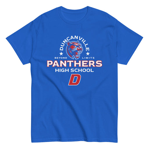Duncanville High School Panthers Royal Blue Classic Unisex T-shirt 222
