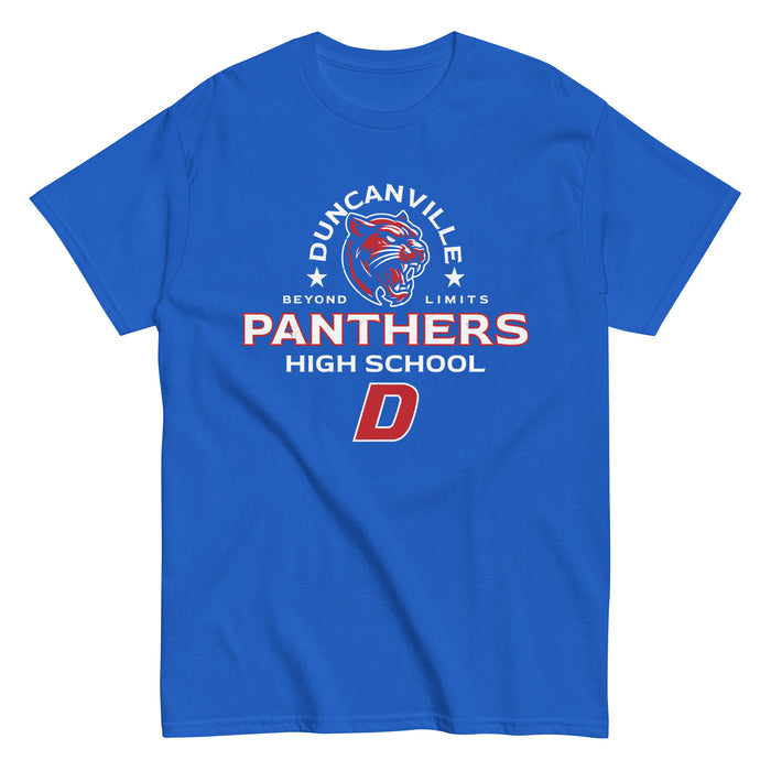 Duncanville High School Panthers Royal Blue Classic Unisex T-shirt 222