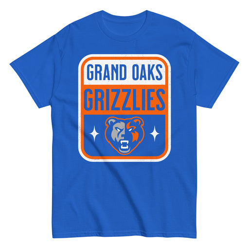 Grand Oaks High School Grizzlies Classic Unisex Royal T-shirt 001