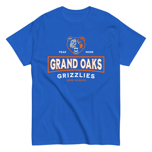 Grand Oaks High School Grizzlies Classic Unisex Royal T-shirt 202