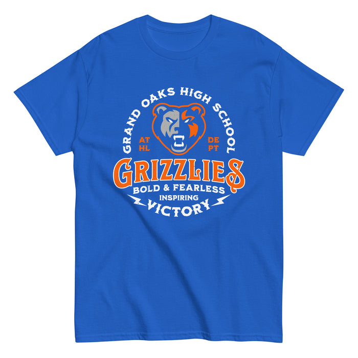 Grand Oaks High School Grizzlies Classic Unisex Royal T-shirt 206