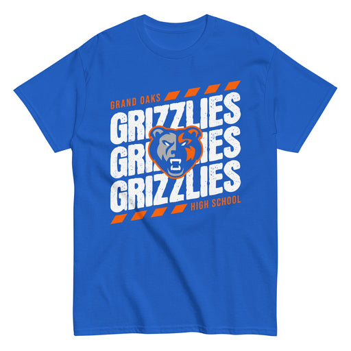 Grand Oaks High School Grizzlies Classic Unisex Royal T-shirt 223