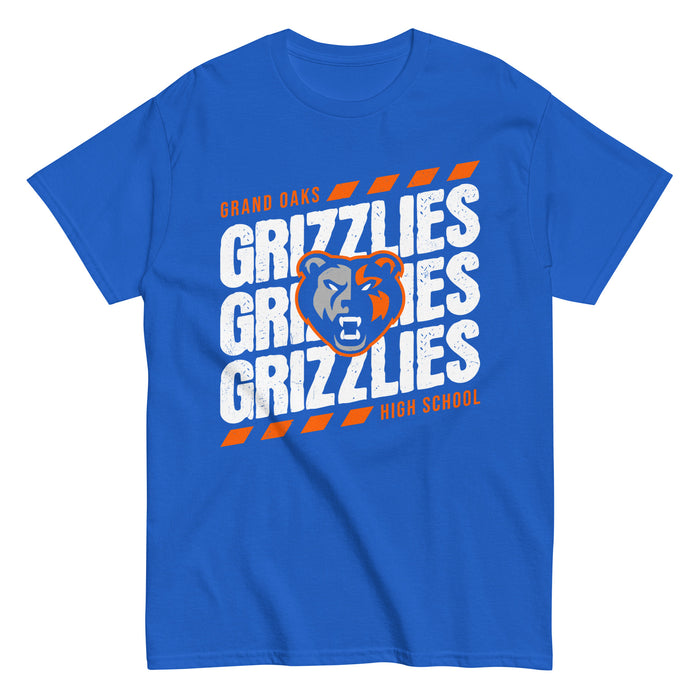 Grand Oaks High School Grizzlies Classic Unisex Royal T-shirt 223