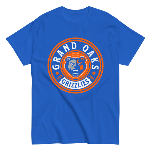 Grand Oaks High School Grizzlies Classic Unisex Royal T-shirt 220