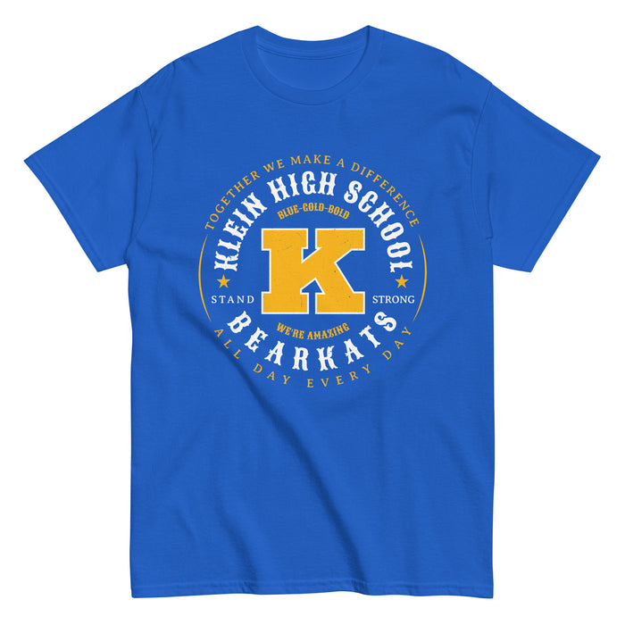 Klein High School Bearkats Royal Blue Classic Unisex T-shirt 214