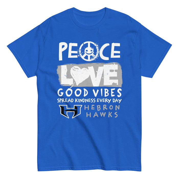 Hebron High School Hawks Royal Blue Classic Unisex T-shirt 240