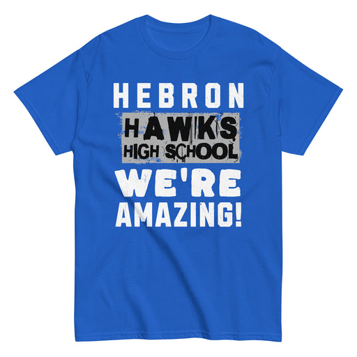 Hebron High School Hawks Royal Blue Classic Unisex T-shirt 231