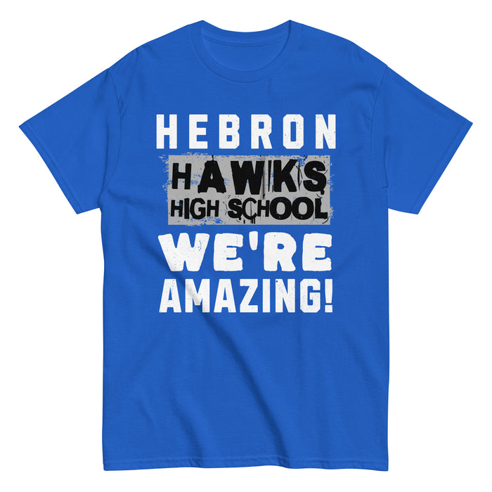 Hebron High School Hawks Royal Blue Classic Unisex T-shirt 231