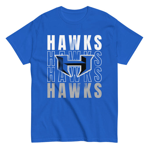 Hebron High School Hawks Royal Blue Classic Unisex T-shirt 233