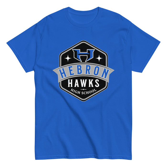 Hebron High School Hawks Royal Blue Classic Unisex T-shirt 209