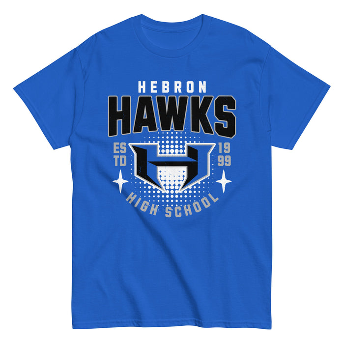 Hebron High School Hawks Royal Blue Classic Unisex T-shirt 204