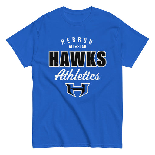 Hebron High School Hawks Royal Blue Classic Unisex T-shirt 034