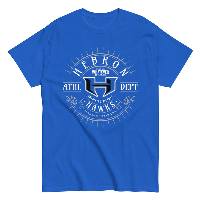 Hebron High School Hawks Royal Blue Classic Unisex T-shirt 201