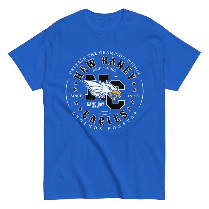 New Caney High School Eagles Royal Blue Classic Unisex T-shirt 214