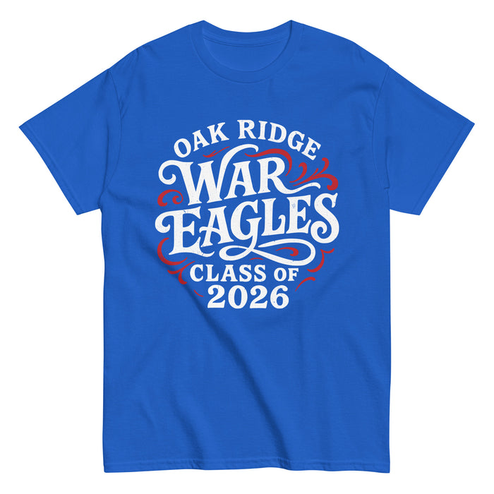 Oak Ridge High School War Eagles Royal Blue Classic Unisex T-shirt 254
