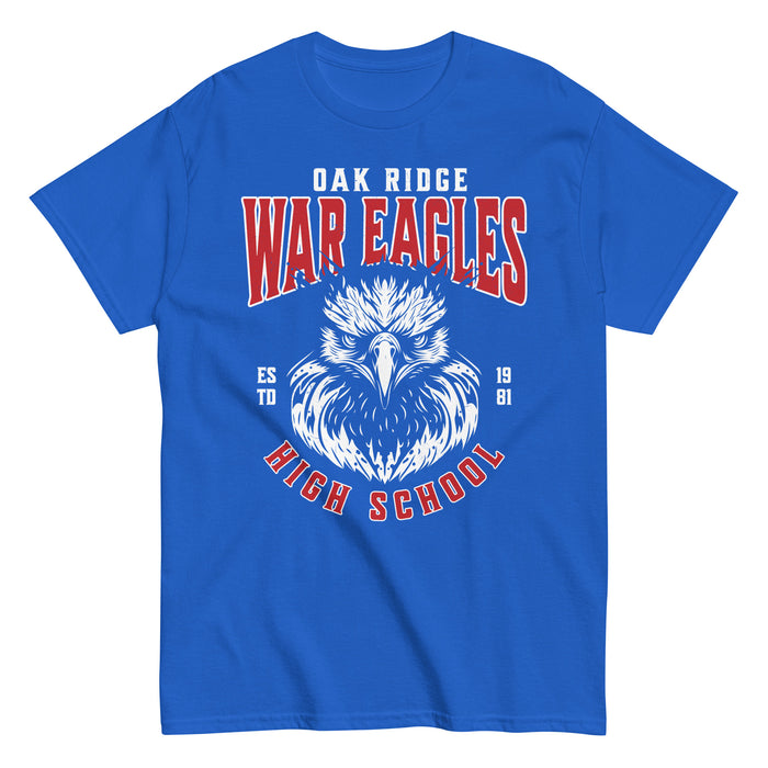 Oak Ridge High School War Eagles Royal Blue Classic Unisex T-shirt 213