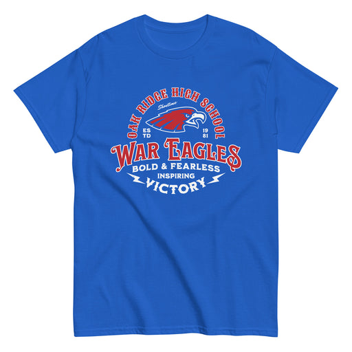 Oak Ridge High School War Eagles Royal Blue Classic Unisex T-shirt 206