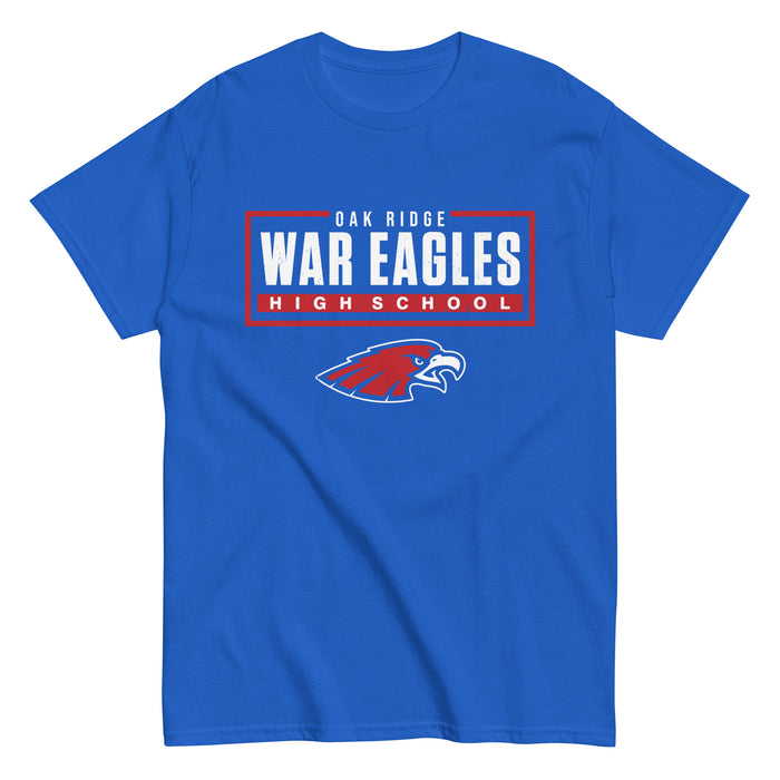 Oak Ridge High School War Eagles Royal Blue Classic Unisex T-shirt 049