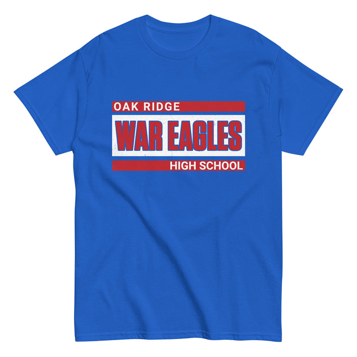 Oak Ridge High School War Eagles Royal Blue Classic Unisex T-shirt 098