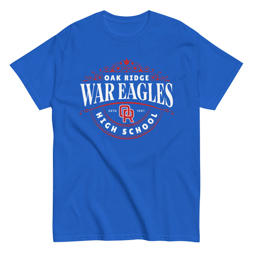 Oak Ridge High School War Eagles Royal Blue Classic Unisex T-shirt 211