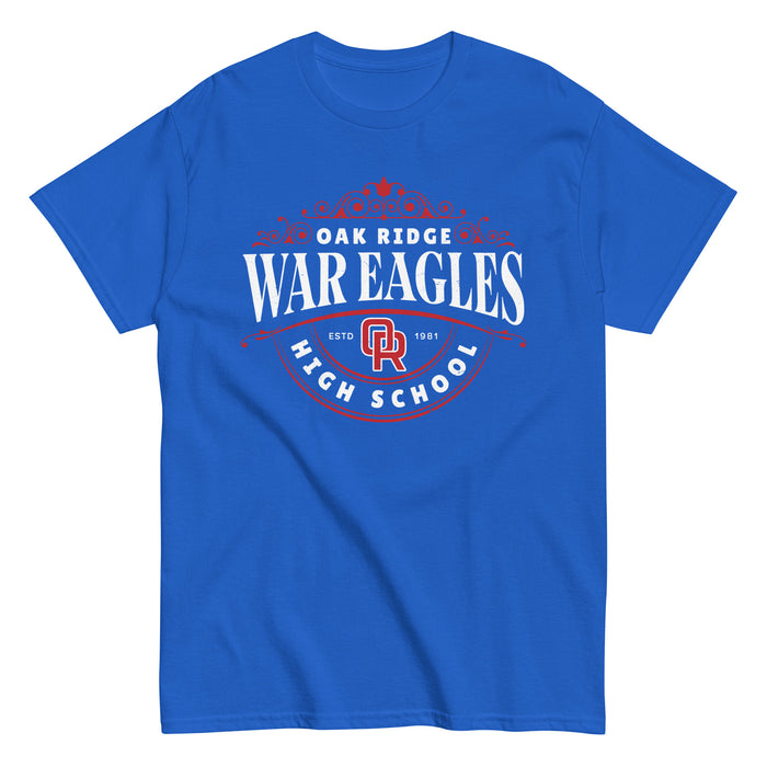 Oak Ridge High School War Eagles Royal Blue Classic Unisex T-shirt 211