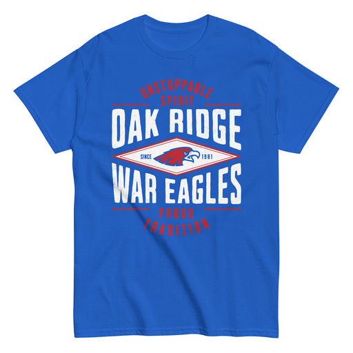 Oak Ridge High School War Eagles Royal Blue Classic Unisex T-shirt 210