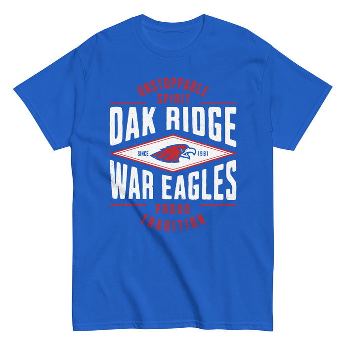 Oak Ridge High School War Eagles Royal Blue Classic Unisex T-shirt 210