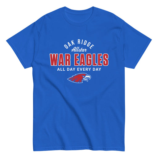 Oak Ridge High School War Eagles Royal Blue Classic Unisex T-shirt 040