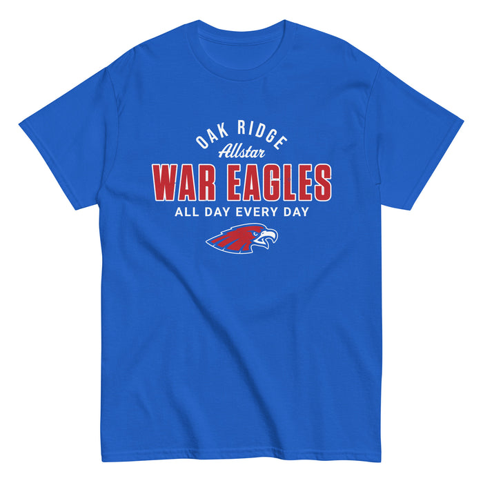 Oak Ridge High School War Eagles Royal Blue Classic Unisex T-shirt 040