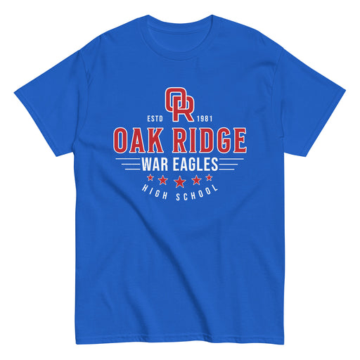 Oak Ridge High School War Eagles Royal Blue Classic Unisex T-shirt 217
