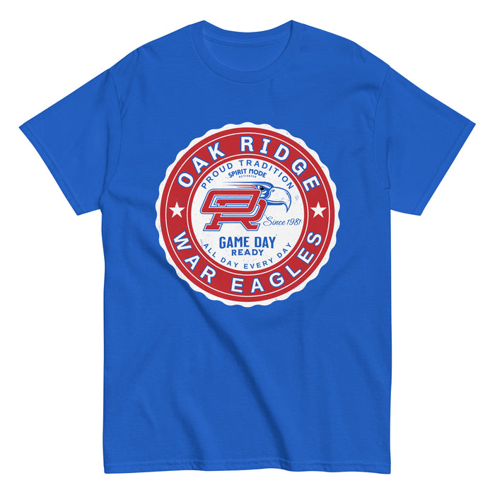 Oak Ridge High School War Eagles Royal Blue Classic Unisex T-shirt 216