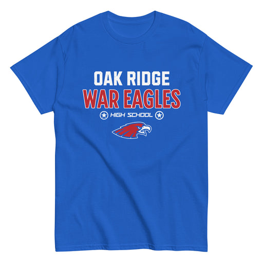 Oak Ridge High School War Eagles Royal Blue Classic Unisex T-shirt 003