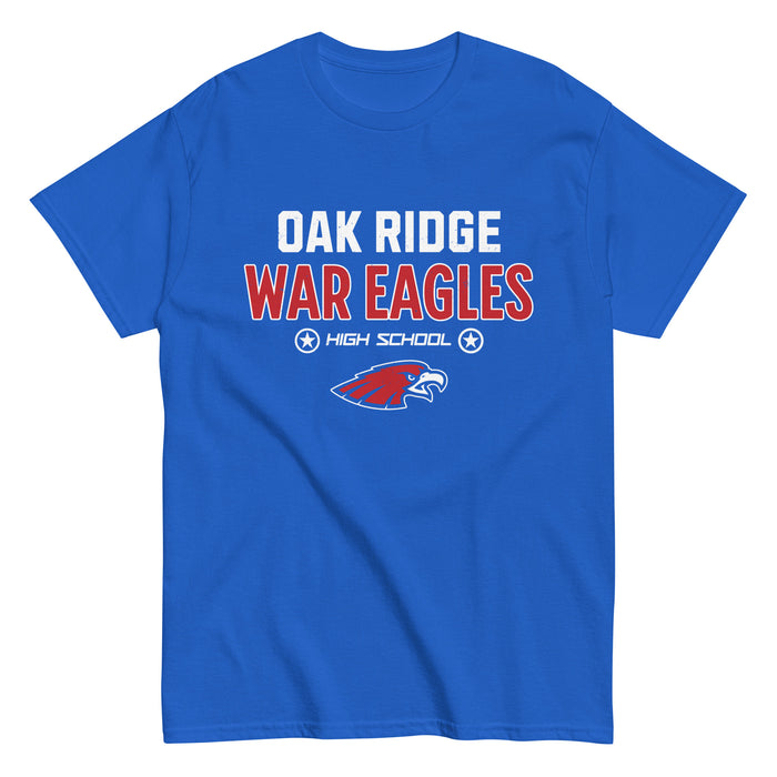 Oak Ridge High School War Eagles Royal Blue Classic Unisex T-shirt 003
