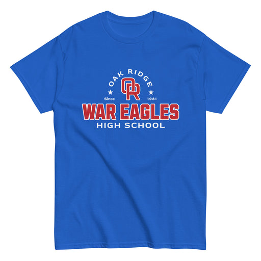 Oak Ridge High School War Eagles Royal Blue Classic Unisex T-shirt 222
