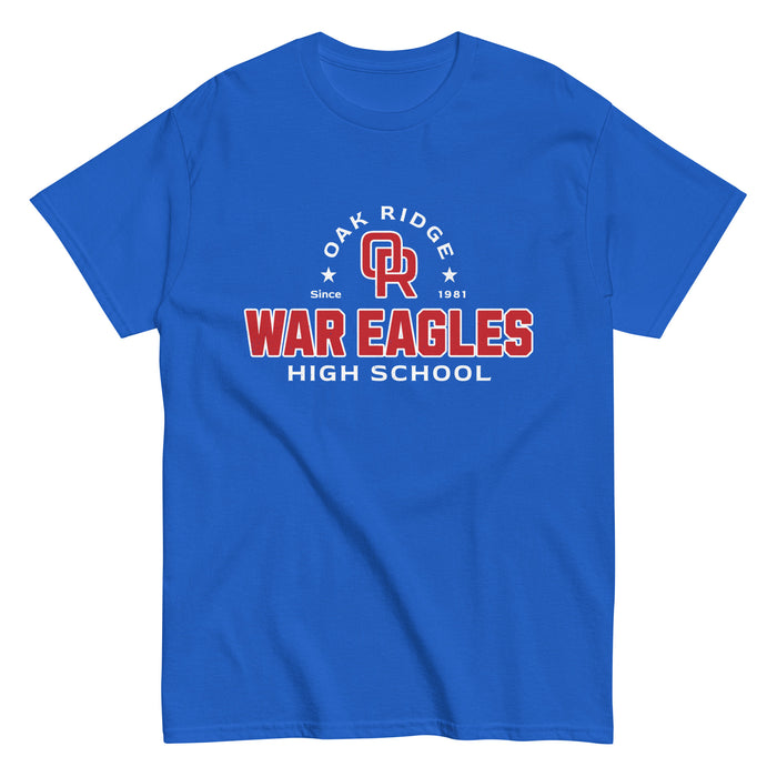 Oak Ridge High School War Eagles Royal Blue Classic Unisex T-shirt 222
